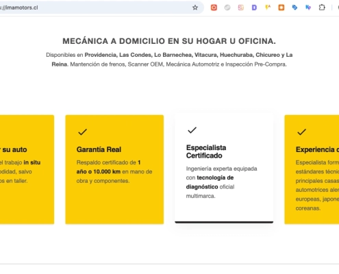 Diseño y despliegue de un modelo de negocios enfocado en el segmento premium, eliminando las fricciones del servicio técnico tradicional. La estrategia integra una experiencia de usuario (UX) impecable con una logística operativa eficiente, posicionando la conveniencia y la excelencia técnica como pilares para captar clientes que valoran el tiempo y la exclusividad en el mantenimiento de sus activos.
